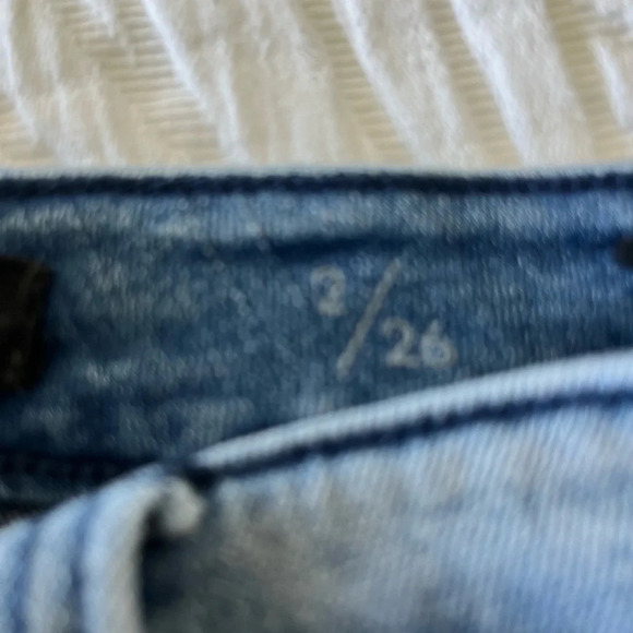 Liverpool Jeans Womens 2/26 Blue Denim Button Fly Hi Rise Ankle Stretch - Picture 3 of 7